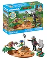 PLAYMOBIL | Dinos | Stegosaurus-Nest mit Eierdieb | nachhaltiges Spielzeug für Kinder ab 4 Jahren | 71526
