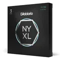 D'Addario NYXL1152 Nickel Wound E-Gitarrensaiten, Medium Top/Heavy Bottom, 11-52, 3 Sets