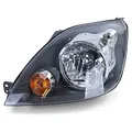 Scheinwerfer H4 Schwarz mit Motor Links für Ford Fiesta JH JD 05-07