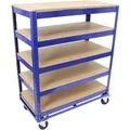 TRUTZHOLM Etagenwagen 750kg 115x90x45 cm 5 Ebenen Blau