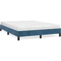 vidaXL Bettgestell Dunkelblau 140x200 cm Samt Modell 11399592