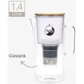 AcalaQuell Silizia Wasserfilter aus Glas - 1 Filterkartusche, mit 2 Kalkpads für ca. 3 Monate (+ 5,95€), Dreifill-Kartusche - Made in Germany (+ 2,00 €)