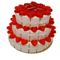Fruchtgummi Große Hochzeitstorte 3 stöckig tolle Geschenkidee 2000g