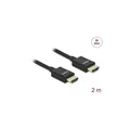 Koaxiales High Speed HDMI Kabel 48 Gbps 8K 60 Hz, schwarz, 2 m