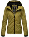 Marikoo Damen Übergangs Outdoor Jacke Windbreaker Regenjacke Brombeere Moss Green Gr. 36 - S