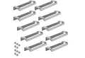 SO-TECH® Möbelgriff LYS Bohrlochabstand (BA) 160 mm Schrankgriff Schubladengriff (Spar-Set, 10-St), Griff passend für Schiebe- oder Falttüren, Edelstahloptik