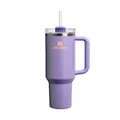 STANLEY 1913 Quencher H2.0 Flowstate Trinkflasche Mit Strohhalm 1.2L - Thermobecher Kühlt 11 Stunden - 48 Stunden Eisgekühlt - Thermosflasche BPA Frei - Edelstahl Trinkbecher - Periwinkle Shimmer