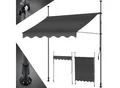 KESSER® Klemmmarkise mit Handkurbel Balkon, Balkonmarkise ohne Bohren, UV-beständig höhenverstellbar wasserabweisend , Sonnenschutz, Terrassenüberdachung , einfache Montage