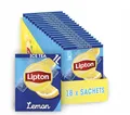 Lipton Eistee Pulver Set, "Zitrone", Erfrischung für die ganze Familie, 18x Sachet, in Pulverform zum Selbermachen