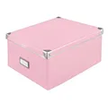 Idena Aufbewahrungsbox mit Deckel 36 x 28,2 x 17 cm pink