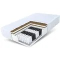 Taschenfederkernmatratze HOME DOUBLE H3 H5 90x200, 140x200, 180x200 cm & weitere Größen, FDM, 21 cm hoch, (Allergiker geeignet) 160 cm x 200 cm x 21 cm