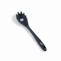 Lacor - 64470 - Grauer Spaghettiserver, Nudellöffel, Silikon, Küchenutensilien, ergonomischer Griff, Antihaftbeschichtet, hochtemperaturbeständig, spülmaschinenfest, Länge 27 cm