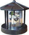 Fachhandel Plus Gartenfigur Ersatzkopf Solar für Deko Leuchtturm Leuchtfeuer Solarkopf 360° 16,5cm, für Deko-Leuchttürme mit Bajonettverschluss