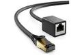 deleyCON deleyCON 0,5m Patchkabelverlängerung CAT.8.1 2000Mhz 40Gbit S-FTP LAN-Kabel