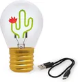 LEGI Schreibtischlampe Kaktus LED USB - Grün, 10,5 cm