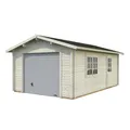 PALMAKO Blockbohlen-Garage, BxT: 360 x 550 cm (Außenmaße), Holz - beige