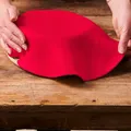 Funcakes Fertig Ausgerollte Fondantdecke Rot (Fire Red) Rollfondant Fondant Disc