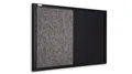 ALLboards KOMBI-Tafel magnetische Kreidetafel und Filz 60×40 cm, schwarz lackierter Holzrahmen