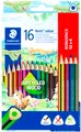STAEDTLER NORIS® COLOUR 16 BUNTSTIFTE-FARBSTIFTE-DREIKANT Rutschfeste Softoberfl