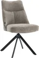 Drehstuhl HOME AFFAIRE "Corda", grau (taupe, schwarz, taupe), B:50cm T:45cm