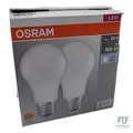 Osram LED Base Classic A, Sockel: E27, Nicht Dimmbar, Kaltweiß, Ersetzt eine her
