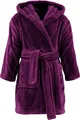 REDBEST Unisex-Bademantel Perris mit Kapuze Beere Größe S - pures Kuschelvergnügen, samtweiche Qualität, schnell trocknend, mit Taschen, Gürtelschlaufen und Bindegürtel
