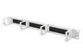 Digitus 780004 1U cable management panel  with brush entries 4x aluminum rin ~E~