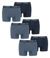 Puma 6 er Pack Boxer Boxershorts Men Herren Unterhose Pant Unterwäsche, Farbe:037 - Denim, Bekleidungsgröße:S