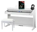 Classic Cantabile Digitalpiano DP-A 410 E-Piano Set - 88 Tasten mit Hammermechanik (Spar-Set, inkl. Klavierbank, Kopfhörer & Schule), 600 Voices, USB, Begleitautomatik, Aufnahmefunktion
