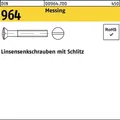 200er PACK(Stk)  000964700009030010 Linsensenkschraube DIN 964 Schlitz M 3 x 10