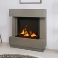 Noble Flame LUMUS 900 [Elektrokamin Opti-myst]: Quarzgrau