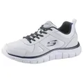 Skechers Track-Scloric Sneaker, Freizeitschuh, Halbschuh, Schnürschuh mit Skechers Memory Foam weiß 46 EU