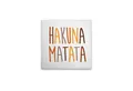 Tadessi Leinwandbild Hakuna Matata Weiß Braun versch. Größen, Gemälde
