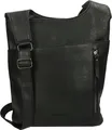 Damen Tasche Umhängetasche Beuteltasche Hobo Handtasche Crossover Leder Optik Schwarz01