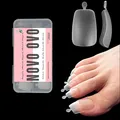 120 Stück Lange fußnägel zum aufkleben, Artificial long toe nail tips, klare ...