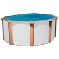 Xxxl Pool Steely DE Luxe Supreme, Weiß, Braun, Kunststoff, 132 cm, Freizeit, Pools und Wasserspaß, Pools, Aufstellpools