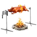 VEVOR Lammgrill Spießbratengrill Rotisserie Grill Drehspieß 1321mm 60kg