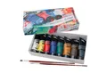 Schmincke Acrylfarbe College® Acrylic, Set mit 8 x 75 ml Tuben u. 2 Da Vinci Pinseln