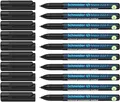 Schneider Maxx 222 F Universal-Marker (permanent, Cap-Off-Ink, nachfüllbar, 0,7 mm) 10er Packung schwarz