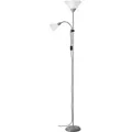 Eglo - Brilliant Spari Deckenfluter Led E27 60 W Silber, Weiß