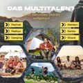 Where Tomorrow Lumaland Outdoor Pop Up Kuppelzelt Wurfzelt 2-3 Personen Sekundenzelt Camping Reise Trekking Festival 215 x 195 x 120 cm Tragetasche