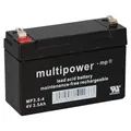 Multipower Blei-Akku MP3,5-4 Pb 4V 3,5Ah Faston 4,8mm