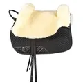 Engel Reitsport Dressursattel Fellsattel aus echtem Lammfell und robustem Steppstoff aufpolsterbar, (1-St) gelb R3 Ibero cm