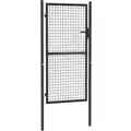 vidaXL Gitter-Gartentor Verzinkter Stahl 100 x 175 cm Grau 145774