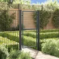 Vidaxl - Mesh-gartentor Verzinkter Stahl 100 X 225 Cm Grau