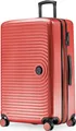 HAUPTSTADTKOFFER Mitte - Großer Koffer mit 4 Doppel-Rollen XL Reisekoffer mit Erweiterung, stabiler Trolley Hartschalenkoffer TSA, 130 L,Korall
