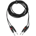 Klang Twin Audiokabel, 6 Meter 2x 6,3mm Klinke, male, mono - 2x 6,3mm Klinke, ma... - Audiokabel