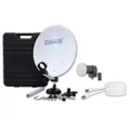 Schwaiger Sat Komplettanlage im Koffer 35 cm Camping SAT Set Single LNB Outdoor