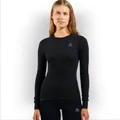 Odlo Thermounterwäsche für Damen Active Warm | Schwarz | Größe S | Langarm-Thermoshirt | Warme Skiunterwäsche