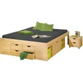 Inter Link - Claas Doppelbett 140x200 Cm Einschl. Lattenroste, Natur.